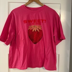 Pink Strawberry Graphic women’s T-Shirt